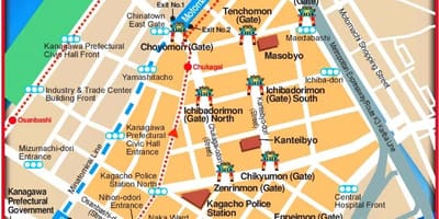 ನಕ್ಷೆ ಯೋಕೊಹಾಮಾ ಚೈನಾಟೌನ್